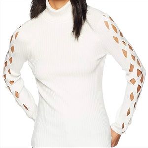 Ramy Brook Kimila Turtleneck in Cream, NWT, Size Medium